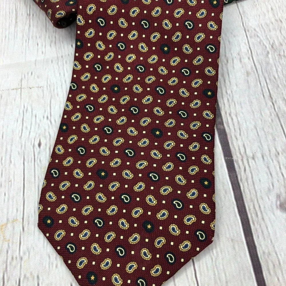 Tommy Hilfiger silk Tie preppy office business attire - Picture 2 of 7